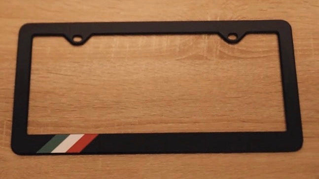 Italian Flag License Plate Frame